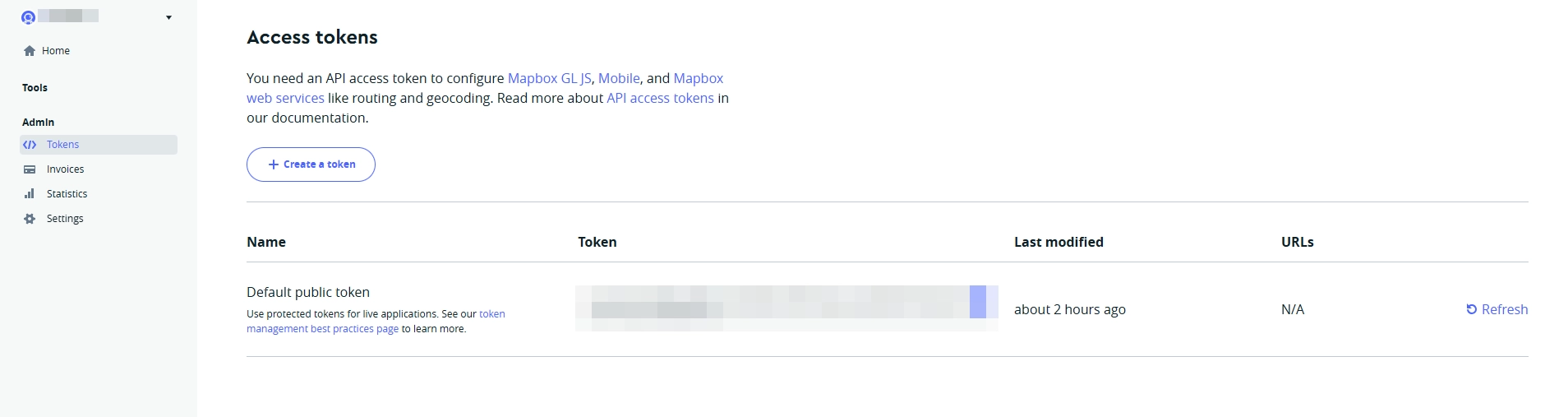 mapbox-create-token